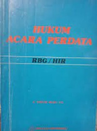 Hukum Acara Perdata : RBG/HIR